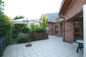 Spacious patio - For Rent: 8-BD Family Villa Prague 6 - Nebusice. 