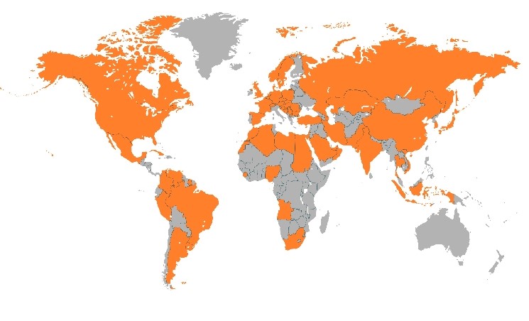 WPC's 65 member countries