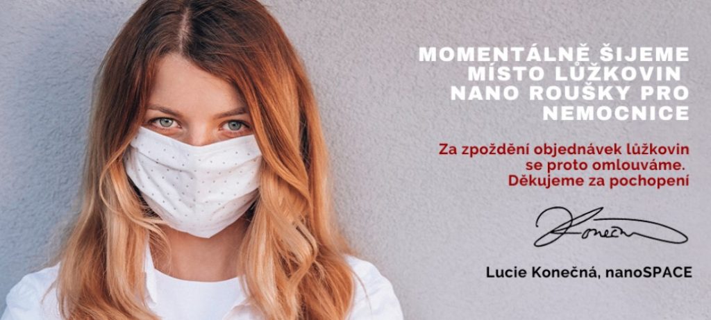 nanoSPACE šijeme roušky