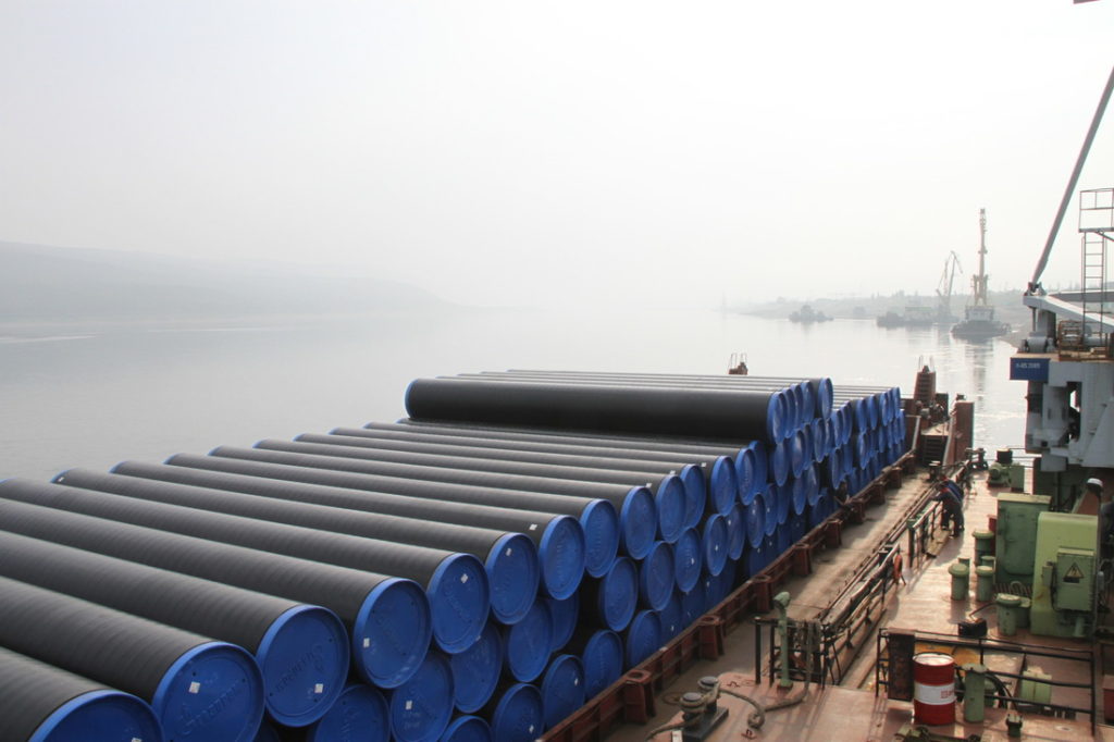 dodávka potrubí pro výstavbu plynovodu Síla Sibiře – Power of Siberia