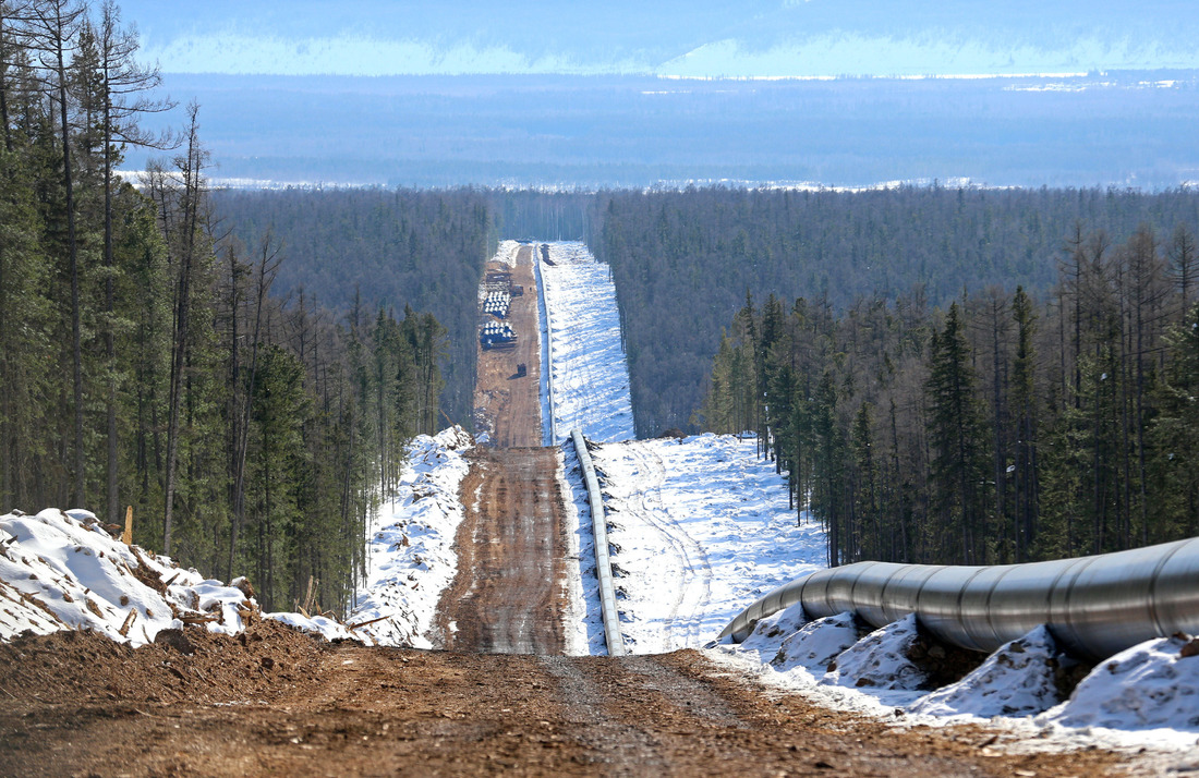 výstavba plynovodu Síla Sibiře – Power of Siberia