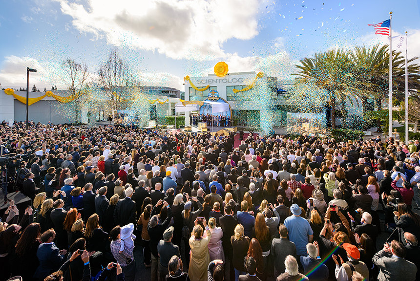 slavnostní otevření nové budovy Scientologie v Silicon Valley