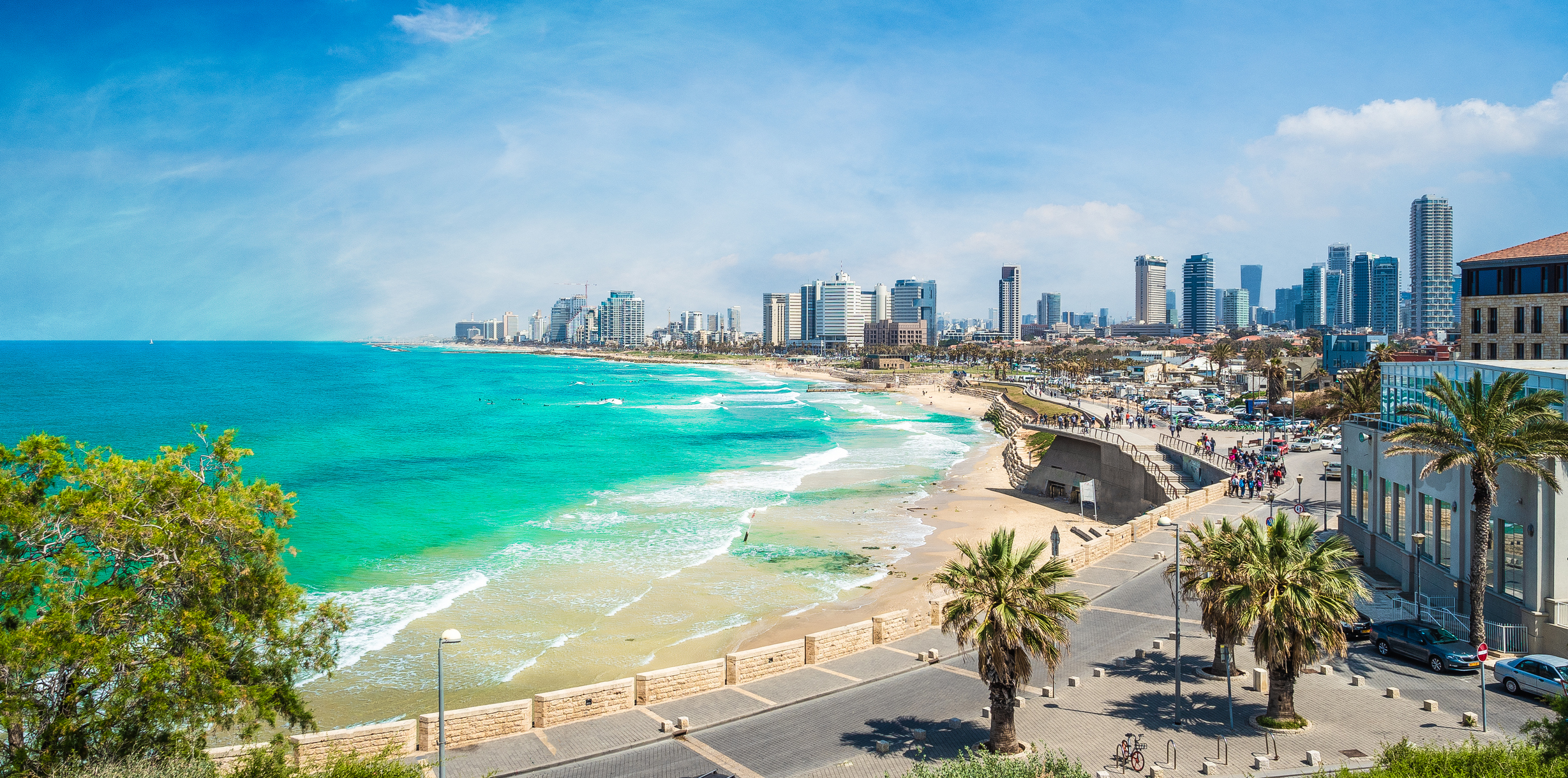 Panoramatický pohled na Tel Aviv, Izrael