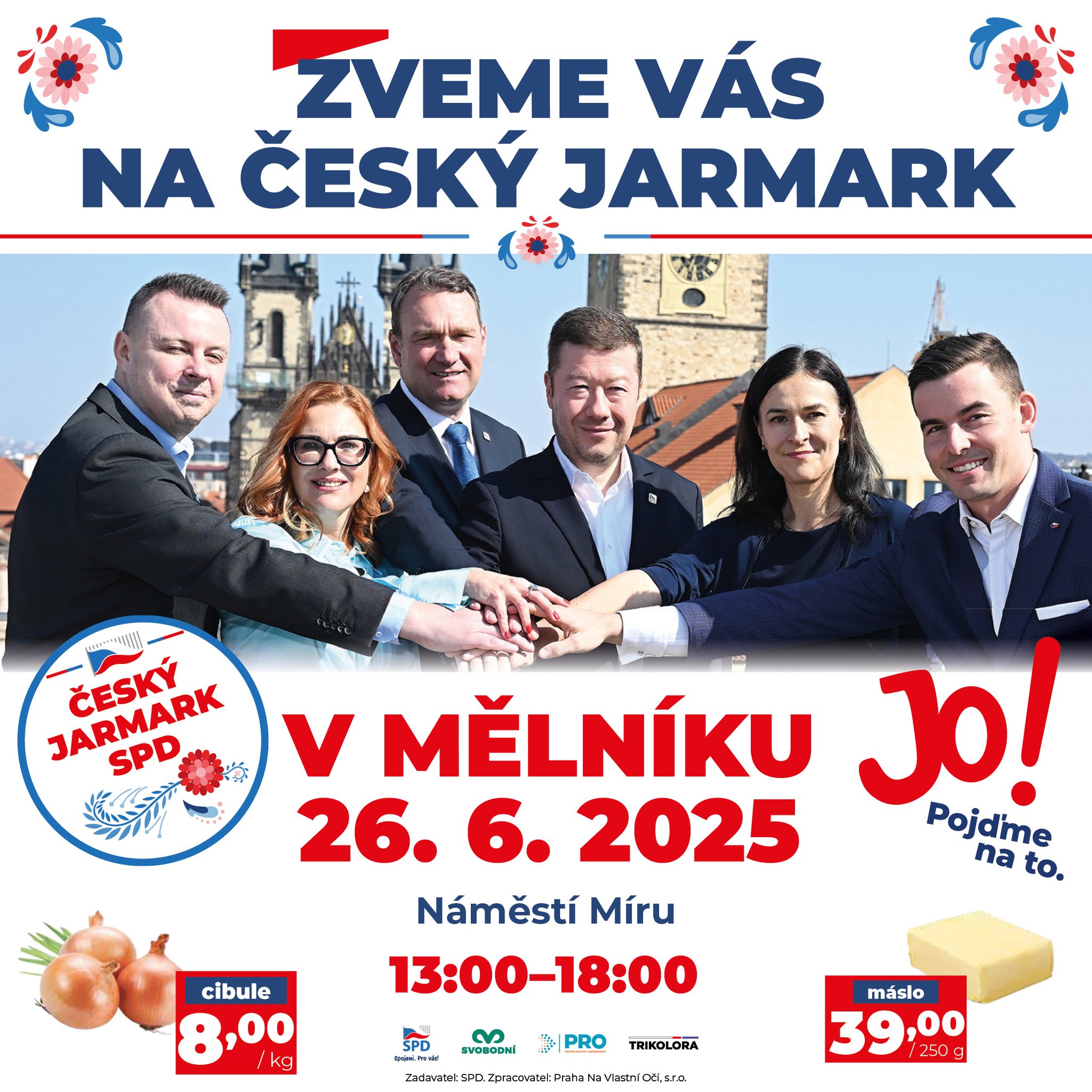 SPD v Mělníce, který se bude konat 26. června