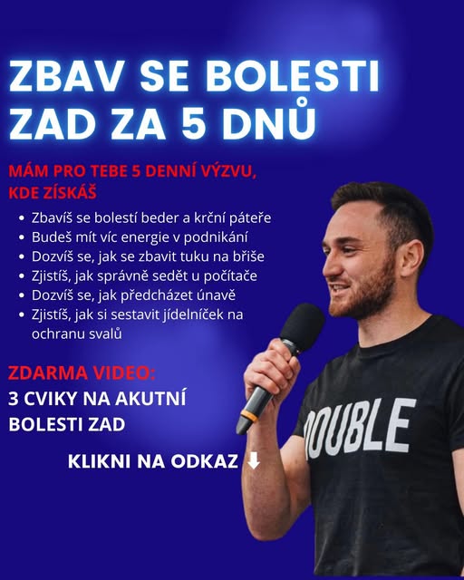Zbav se bolesti zad za 5 dnů